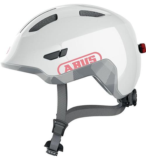 Se Abus Abus Cykelhjelm - Smiley 3.0 Ace Led - Shiny White ved KidsWorld