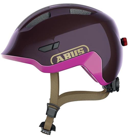 Se Abus Cykelhjelm - Smiley 3.0 Ace Led - Royal Purple ved KidsWorld