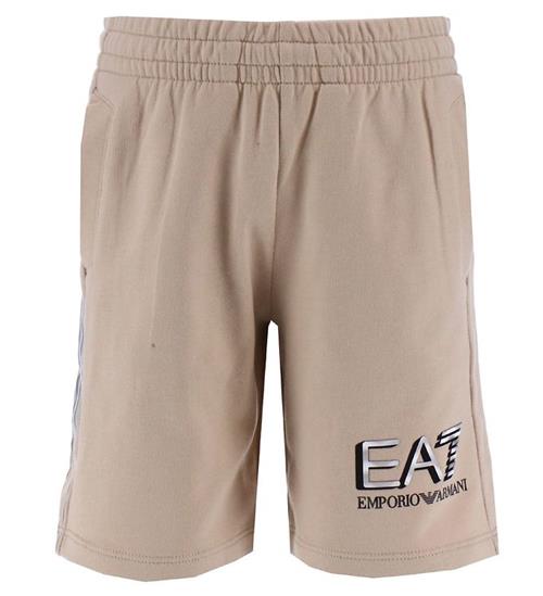 EA7 Sweatshorts - Oxford Tan m. SÃ¸lv