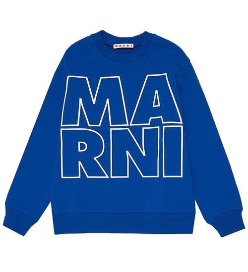 Marni Marni Sweatshirt - BlÃ¥ m. Hvid