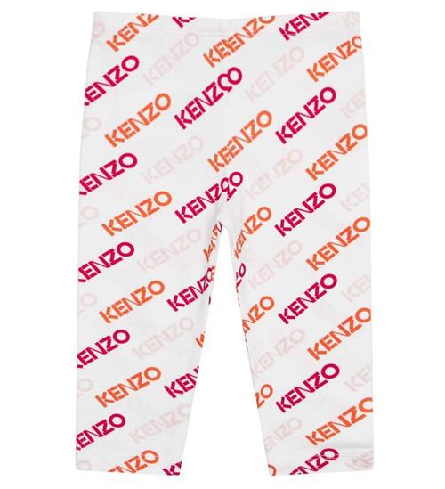 Se Kenzo Kenzo Leggings - Hvid m. Print ved KidsWorld