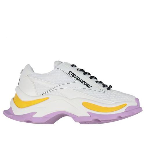 Se Steve Madden Sneakers - Zoomz - White/Lavender ved KidsWorld