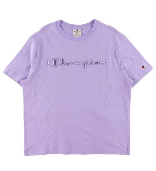 Se Champion Fashion T-shirt - Lilla ved KidsWorld