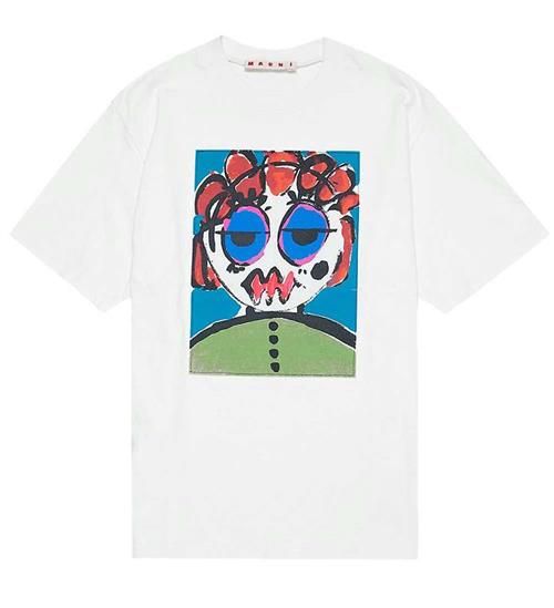 Marni Marni T-Shirt - Hvid m. Print