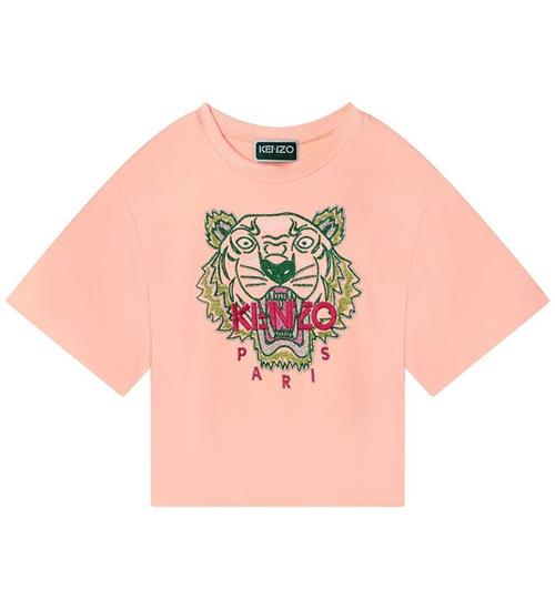 Se Kenzo Kenzo T-shirt - Rosa m. Tiger ved KidsWorld