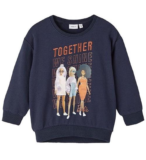 Name It Name It Sweatshirt - NmfNina Barbie - Dark Sapphire