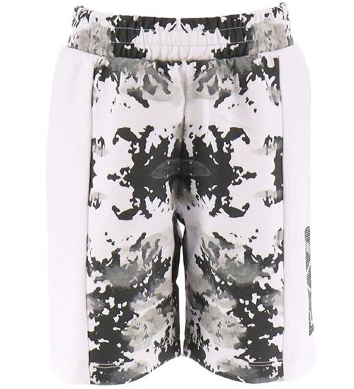 EA7 Sweathorts - Hvid/Sort m. Camouflage