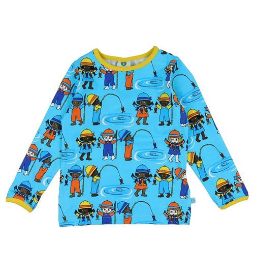 Se SmÃ¥folk SmÃ¥folk Bluse - Blue Atoll ved KidsWorld