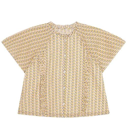 Se Zadig & Voltaire Top - Gold Yellow m. MÃ¸nster ved KidsWorld