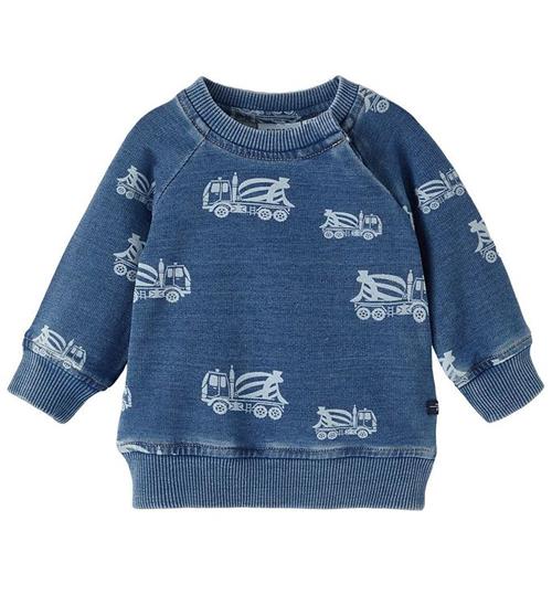 Se Name It Name It Sweatshirt - NbmDann - Medium Blue Denim ved KidsWorld