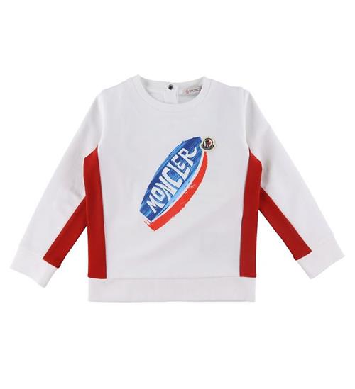 Moncler Moncler Sweatshirt - Hvid m. Print