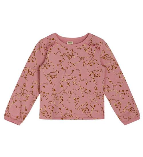 Se Noa Noa miniature Noa Noa miniature Bluse - Mini Girl HelenaNNM - Print Purple/Bro ved KidsWorld