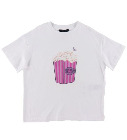 Emporio Armani Emporio Armani T-shirt - Hvid m. Popcorn