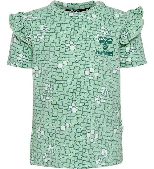 Se Hummel Hummel T-shirt - hmlZanzi - Silt Green ved KidsWorld