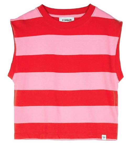 Se Finger in The Nose Finger In The Nose T-shirt - Hana - Watermelon Stripes ved KidsWorld