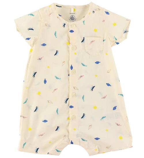 Petit Bateau Petit Bateau Sommerdragt - Creme m. Havets Dyr