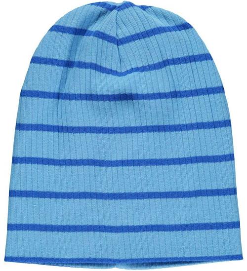 Se Freds World Freds World Hue - Rib - Alfa Stripe Beanie - Bunny Blue ved KidsWorld