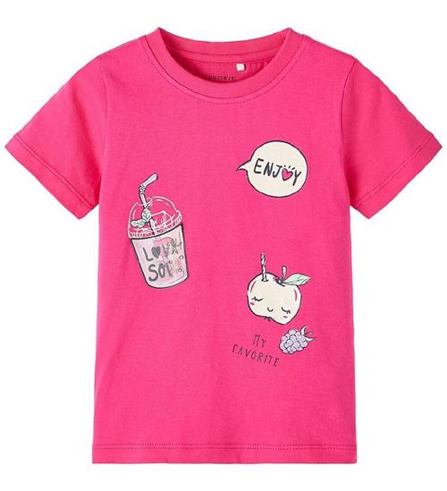 Name It Name It T-shirt - NmfDenice - Pink Yarrow