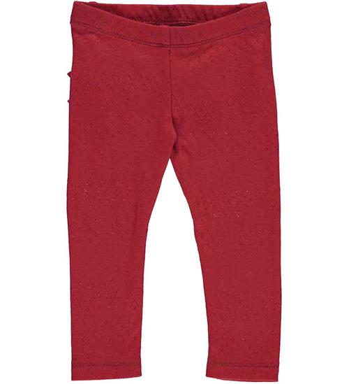 Se MÃ¼sli Leggings - Pointel Pants Baby - Berry Red ved KidsWorld