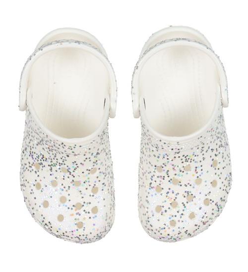 Se Crocs Crocs Sandaler - Classic Starry Glitter Clog K - Hvid ved KidsWorld