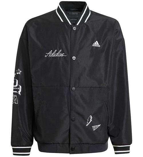 adidas Performance Cardigan - J Bluv Q3 Wvjkt - Sort/Hvid