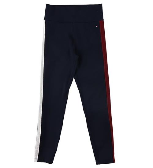 Se Tommy Hilfiger Leggings - Global Stripe Sport - Desert Sky ved KidsWorld