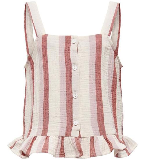 Se Kids Only Kids Only Top - KogThyra - Cloud Dancer/Rosa ved KidsWorld