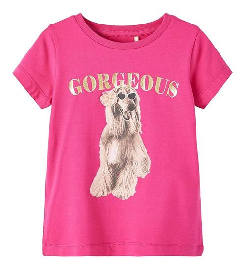 Se Name It T-shirt - NmfBeverly - Pink Yarrow ved KidsWorld