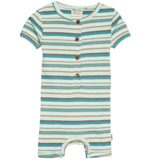 Se Minymo Sommerdragt - Rib - Pastel Blue ved KidsWorld