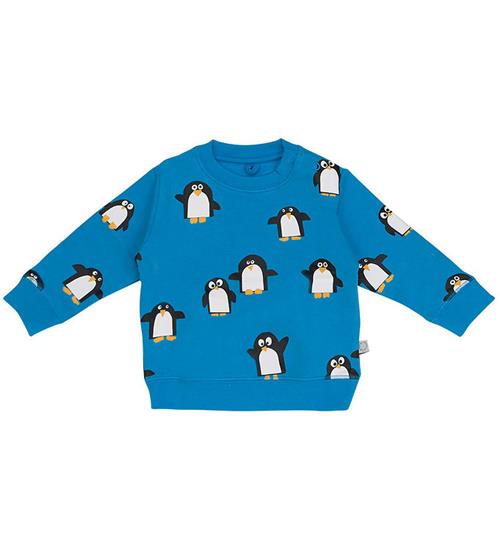 Se Stella McCartney Kids Stella McCartney Kids Sweatshirt - BlÃ¥ m. Pingviner ved KidsWorld