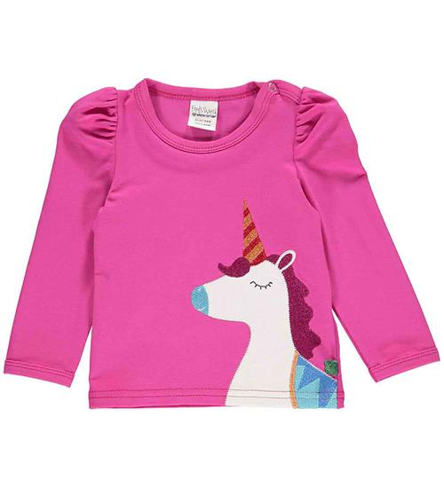 Freds World Freds World Bluse - Hello Unicorn - Fuchsia