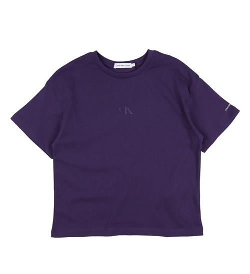 Calvin Klein Calvin Klein T-shirt - CK Logo Boxy - Purple Velvet