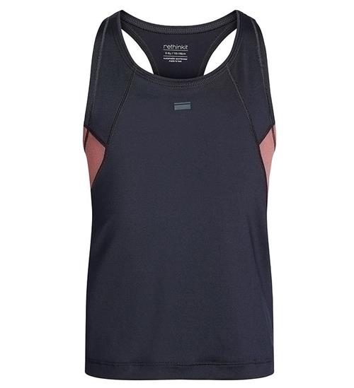 Se Rethinkit Rethinkit Tanktop - Anais - Midnight Blue m. Gammelrosa ved KidsWorld