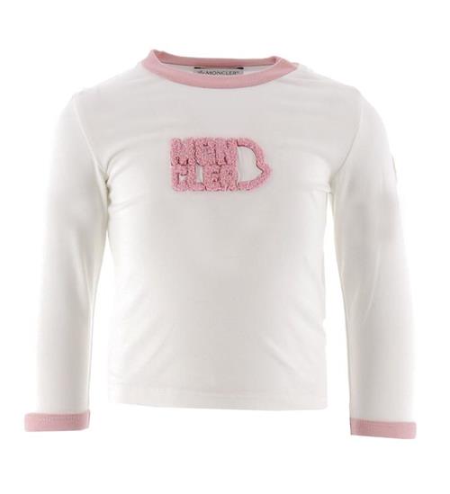 Se Moncler Bluse - Off White m. Rosa ved KidsWorld