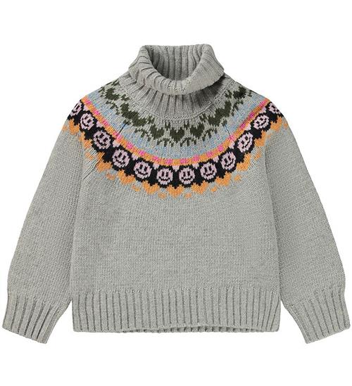 Se Molo Molo Bluse - Uld/Akryl - Gimla - Light Grey Melange ved KidsWorld