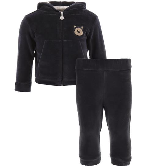 Se Moncler Moncler VeloursÃ¦t - Navy ved KidsWorld