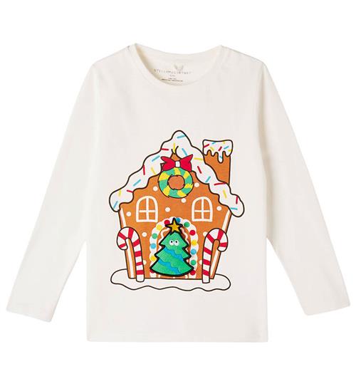 Se Stella McCartney Kids Bluse - Hvid m. Honningkagehus ved KidsWorld