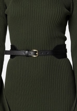 Se BUBBLEROOM Bianca Wide Belt Black M/L ved Bubbleroom