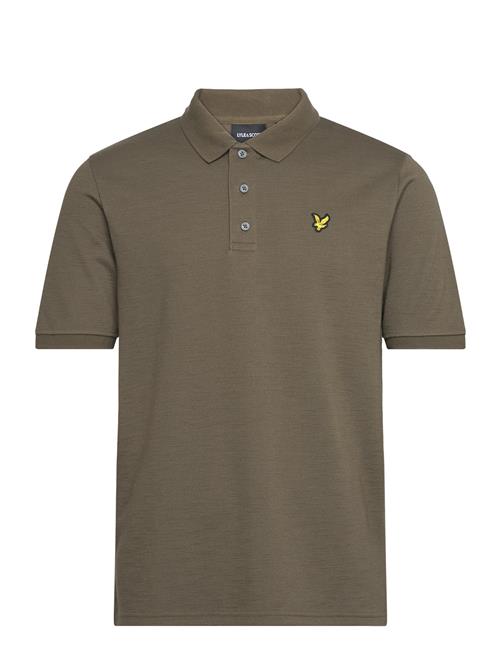 Lyle & Scott Chunky Slub Polo Shirt Lyle & Scott Green