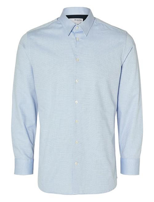Slhslimdetail Shirt Ls Classic Noos Selected Blue