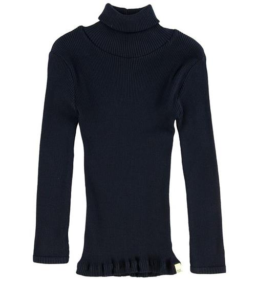 Se Minimalisma Minimalisma Bluse m. Krave - Bui - Silke/Bomuld - Dark Blue ved KidsWorld