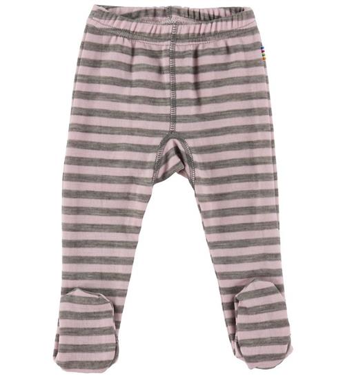 Se Joha Leggings - Uld - Rosa/GrÃ¥ ved KidsWorld