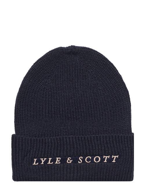 Se Lyle & Scott Ribbed Beanie Lyle & Scott Navy ved Booztlet