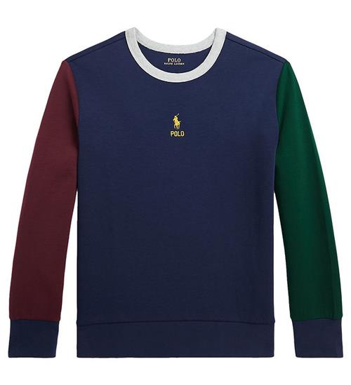 Polo Ralph Lauren Bluse - Navy m. Bordeaux/MÃ¸rkegrÃ¸n