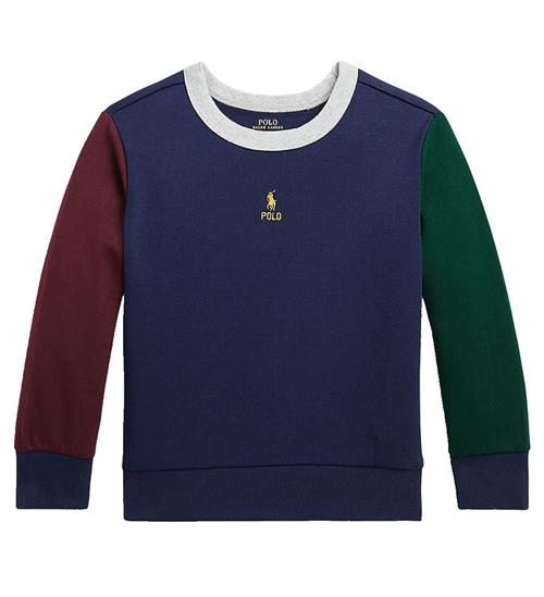 Polo Ralph Lauren Bluse - Navy m. Bordeaux/MÃ¸rkegrÃ¸n