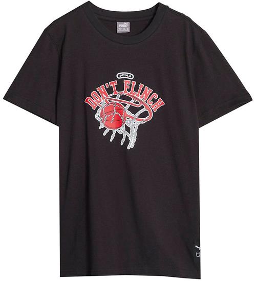 Puma Puma T-shirt - Basketball Graphic - Sort m. RÃ¸d