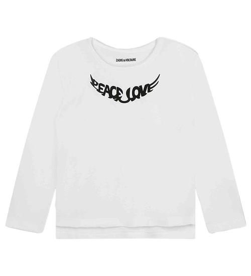 Se Zadig & Voltaire Zadig & Voltaire Bluse - Hvid m. Sort ved KidsWorld