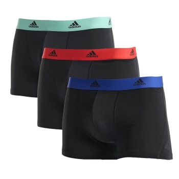 adidas 3P Active Flex Cotton Trunk Sort/Grøn bomuld Small Herre