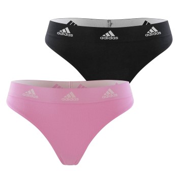 adidas Trusser 2P Underwear Brazilian Thong Sort/Rosa bomuld Small Dame