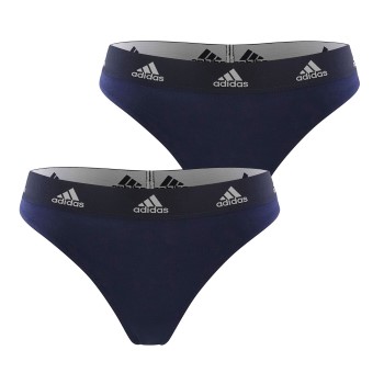 adidas Trusser 2P Underwear Brazilian Thong Marineblå bomuld Medium Dame